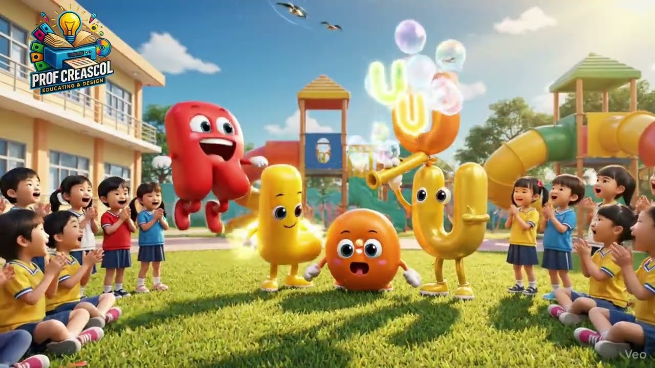 Une comptine  amusante des sons R, L, O, U et OU!