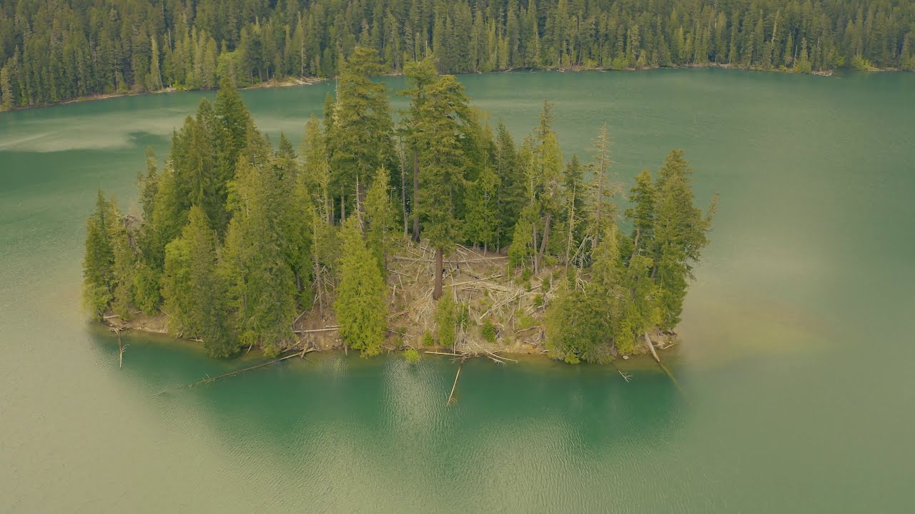 Packwood lake aerial footage