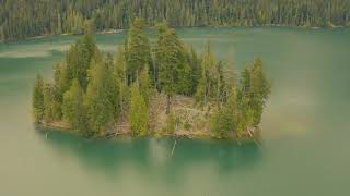 Packwood lake aerial footage