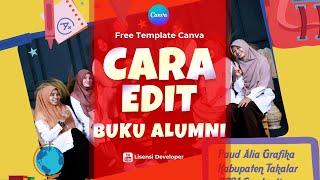 Cara Edit Template Buku Alumni/Buku Tahunan Sekolah Format Canva