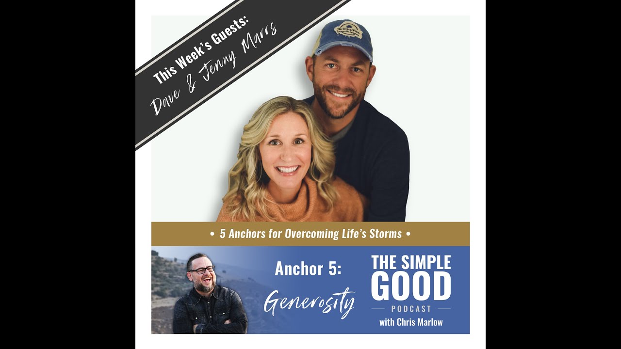 But, Dave and Jenny Marrs show us that living a generous life can mean so m...