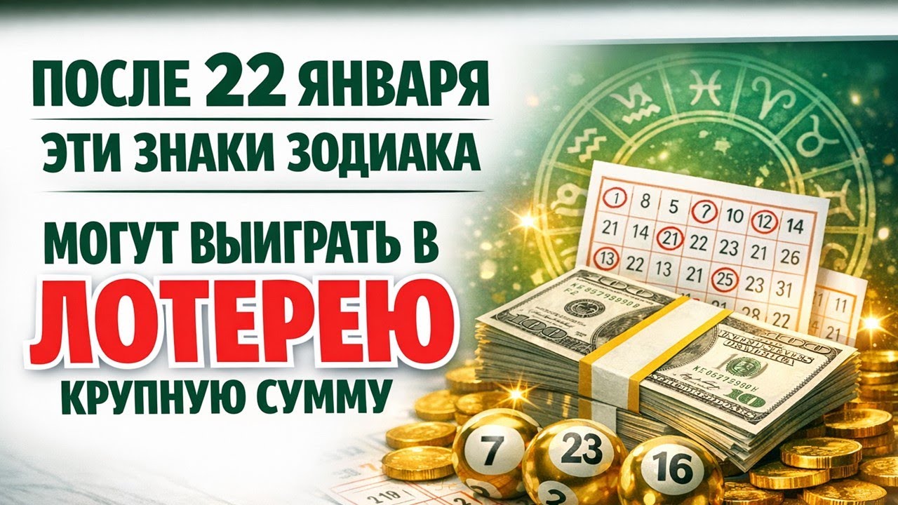 После 22 января 6 знаков зодиака входят в денежную полосу и могут взять крупный выигрыш в лотерее