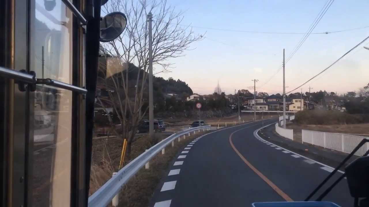 【前面展望】日立電鉄バス 常磐炭鉱前→磯原駅前