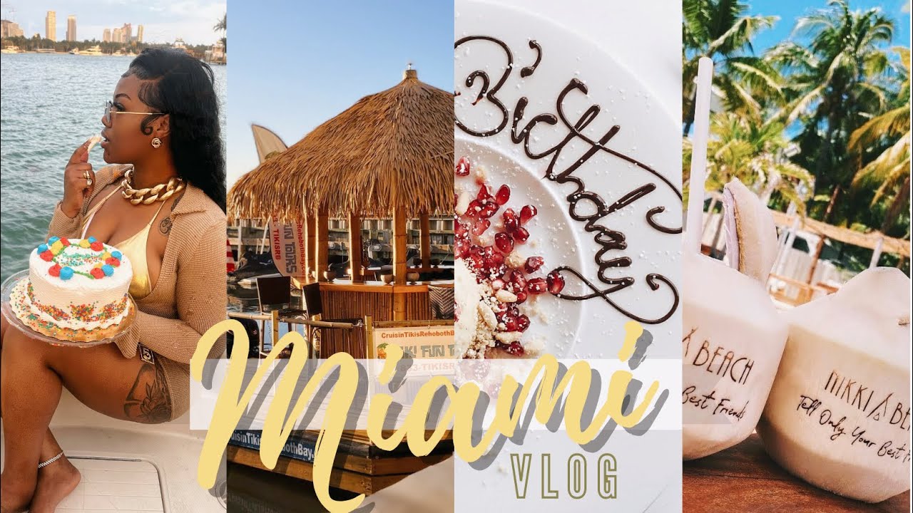 MIAMI BIRTHDAY VLOG Yacht Party, Tiki Cruise, Birthday Brunch, Lots Of
