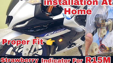 Modification On R15M | Strawberry indicator installed For R15V4 | Remove stock indicator of R15M/V4