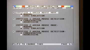 MEGA65: Comparing the Configuration/setup menu and Freeze Menu