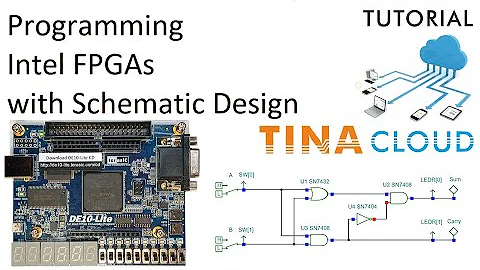 Programming a Terasic Intel FPGA Board with Schematic Design Entry using TINACloud