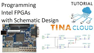 Programming a Terasic Intel FPGA Board with Schematic Design Entry using TINACloud
