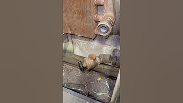 Radiator valve replacement in elevator room