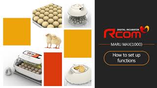 Rcom MARU DELUXE MAX incubator (Cradle type) : Video manual