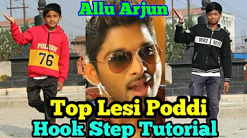 Allu Arjun-Top Lesi Poddi | Singnature Step Dance Tutorial | Step by Step | Iddarammayilatho