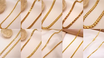 Latest gold mens neck chain designs|| chains designs with price and weight 2022||#chandus