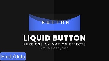 Pure CSS Liquid Button Animation Effects | Creative Button Animation Effects