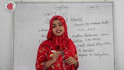 8th Class_English_Lesson 01_ The Tattered Blanket_ Part 01