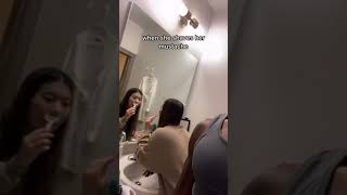 When Your GF Shaves Her Moustache #Shorts