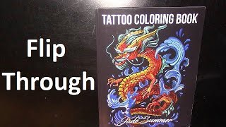 Flip Through | Tattoo coloring book