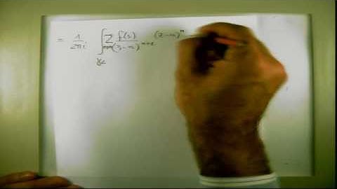 Complex Analysis - Fabio Vlacci - Lecture 12