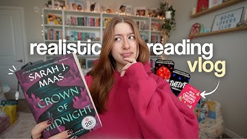 how much i REALISTICALLY read as a slow reader! 📖✨ spoiler free reading vlog!