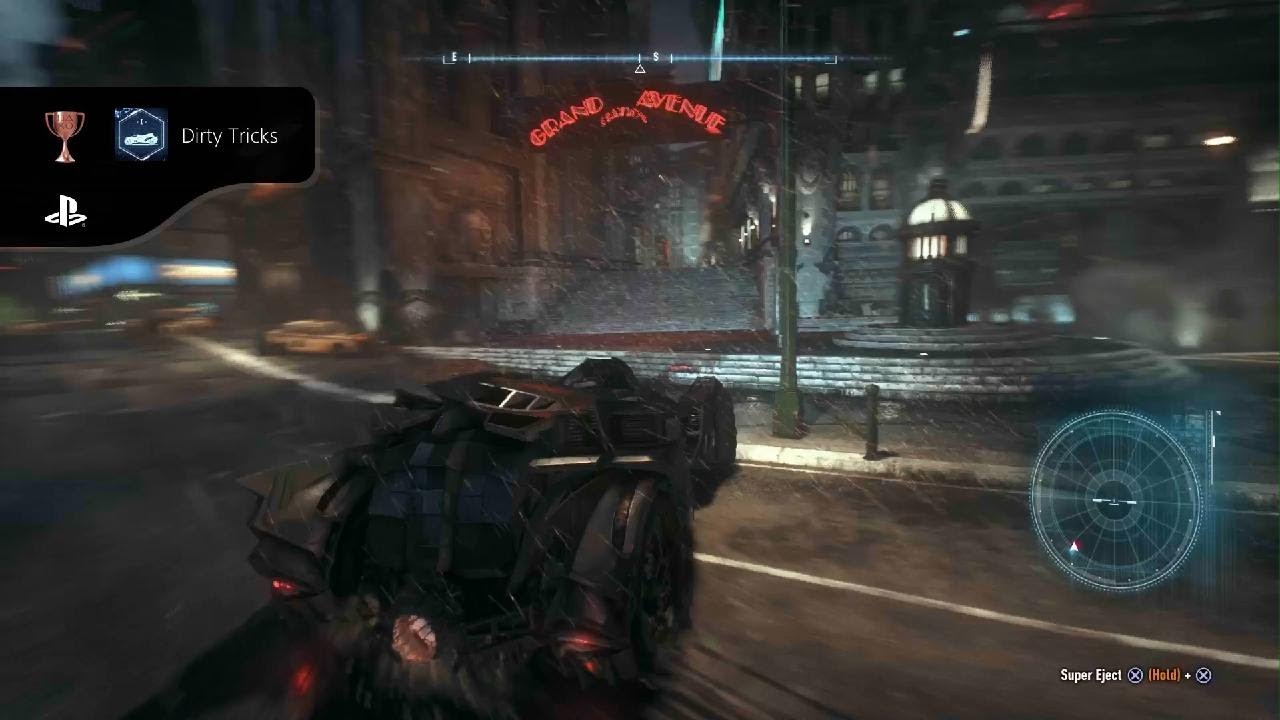 Drifting like crazy in the batmobile