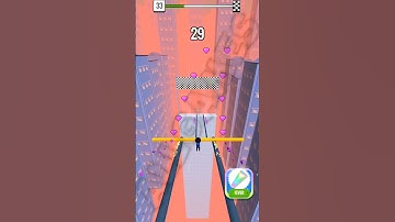 Roof Rails LVL 33 Gameplay FUN GAME #shorts #RoofRails #fungames #viralvideo