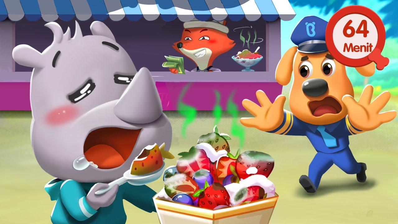 Jangan Makan Makanan Kotor 🍧🤮| Tips aman | keamanan makanan | Kartun Anak | Kepala Polisi Labrador