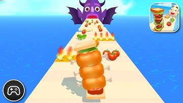 Sandwich Runner - Gameplay Walkthrough Part 61 - Survival Game Levels To Play (iOS, Android)
