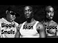 Ghetto (Remix) - Akon ft. Biggie & Tupac [Lyric Video]