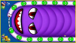 🐛 EPIC WORMS ZONE.IO GAMEPLAY 😱 GIANT WORM GROWTH & TOP 1 SNAKE SURVIVAL BATTLE!