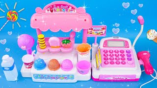 7 Minutes Satisfying with Unboxing Cute Pink Ice Cream Store Cash Register ASMR | Review Toys