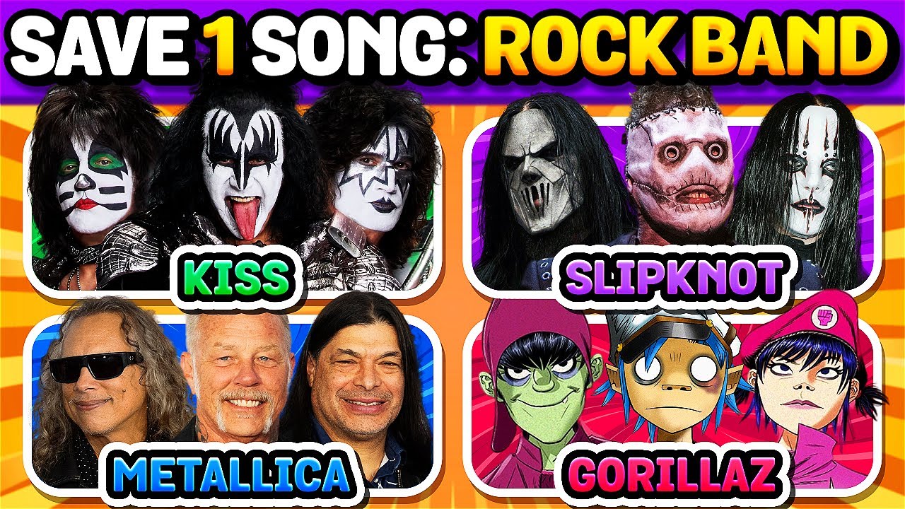 Save ONE Song 🎸🔥 Per Epic Rock Bands (Punk, Alternative, Hard) | Music Quiz Challenge