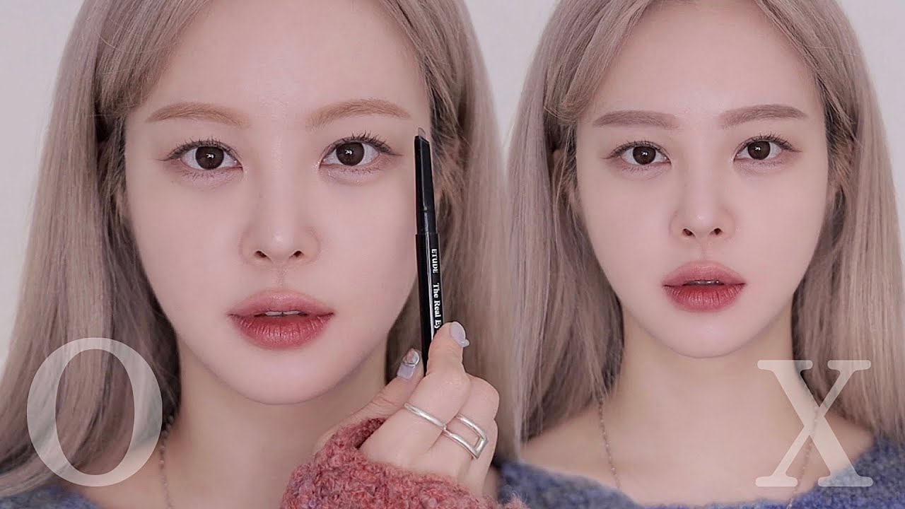 탈색모, 밝은 헤어컬러에 어울리는 요즘 트렌드 눈썹 쉽게 그리는 방법👩🏻‍🎨 | SAEYAN 새얀 - YouTube