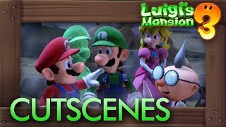 Luigi's Mansion 3  All Cutscenes The Movie HD