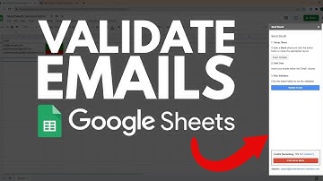 How to Verify Emails in Bulk in Google Sheets - Bulk Validate Emails Google Sheets - Send Sleuth