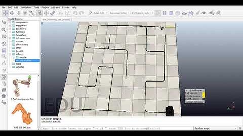 CoppeliaSim Edu - Maze solved