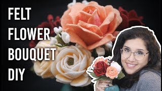 I Made a Felt Flower Bouquet! DIY Perfect for Mother's Day! by chezlin 3,118 views 2 years ago 16 minutes