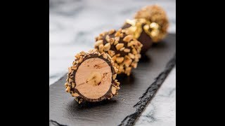 Chocolate And Almond Foie Gras Lollipops