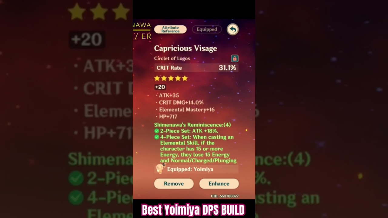 Best Yoimiya DPS Build - Genshin 4.0