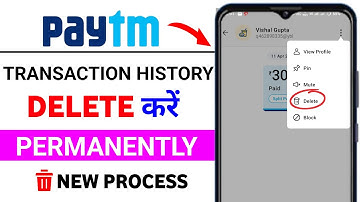 Paytm payment history delete. How to delete Paytm payment history. Paytm Transaction History Delete