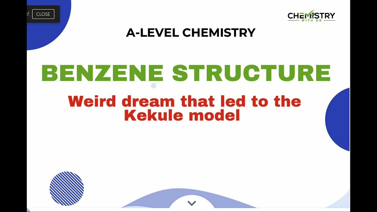 A-level Chemiistry - Structure of Benzene (Kekule model explained) for CIE/Edexcel/AQA/OCR