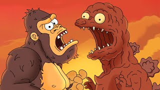 Shin Godzilla & Kong - Simpsons style / Part 2