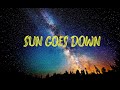 Lil Nas X - SUN GOES DOWN (Lyrics Video)