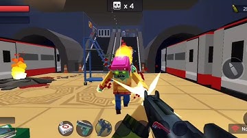 Pixel Combat: Zombies Strike - Subway - its like a pixel gun