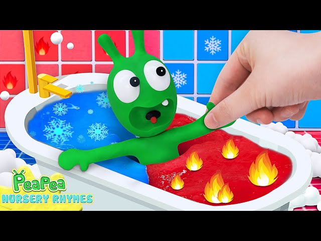 Hot and Cold Bath Song + More Pea Pea Nursery Rhymes u0026 Kids Songs class=