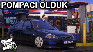 BENZİNLİKTE İŞE GİRDİM !  GTA 5'TE BENZİNLİK İŞLETİYORUZ  GERÇEK HAYAT