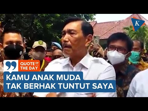 Jawaban Luhut Saat Debat dengan Mahasiswa soal Big Data Penundaan Pemilu