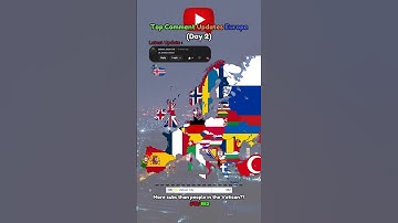 Top comment changes Europe - DAY 2 #countries #mapping #geography