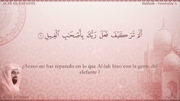105 El Corán narrado en español  105  Sura AL FĪL القرآن مترجم إلى الاسبانية سورة الفيل