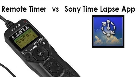 Vello RC S211 Remote Timer vs Sony Time Lapse App