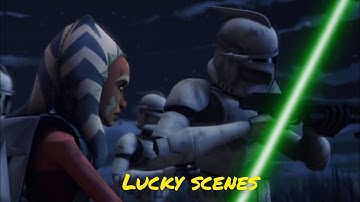All clone trooper Lucky scenes - The Clone Wars