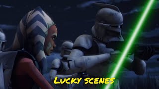 All clone trooper Lucky scenes - The Clone Wars